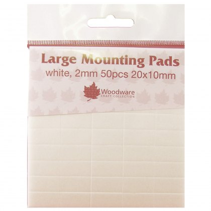 Woodware Large Mounting Pads 2mm | Pack of 50