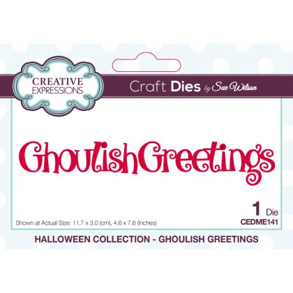 Sue Wilson Craft Dies Halloween Collection Ghoulish Greetings