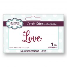 Sue Wilson Craft Dies Mini Expressions Collection Love