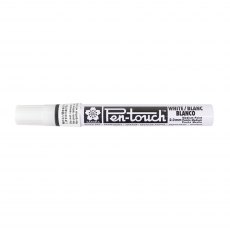 Pen-Touch White Permanent Marker Medium