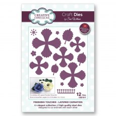 Sue Wilson Craft Dies Finishing Touches Layered Carnation | Set of 12