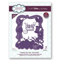 Sue Wilson Craft Dies Frames and Tags Collection Sew Sweet | Set of 3