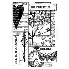 Woodware Clear Stamps Layered Collage