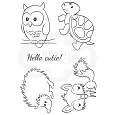 Woodware Clear Stamps Cheeky Critters | Set of 5