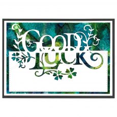 Creative Expressions Craft Dies Paper Cuts Collection Good Luck Edger