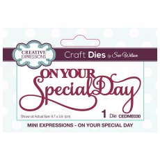 Sue Wilson Craft Dies Mini Expressions Collection On Your Special Day