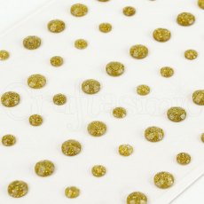 Hunkydory Diamond Sparkles Glitter Gemstones Gold Sparkles | Pack of 72