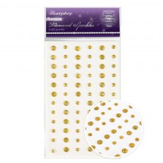 Hunkydory Diamond Sparkles Glitter Gemstones Gold Sparkles | Pack of 72