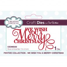 Sue Wilson Craft Dies Mini Expressions Collection We Wish You A Merry Christmas