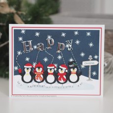 Sue Wilson Craft Dies Festive Collection Penguin Palace | Set of 13