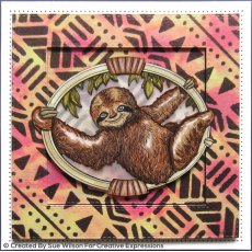 Sue Wilson Craft Dies Safari Collection Sloth