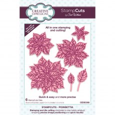 Sue Wilson Craft Dies StampCuts Collection Poinsettia | Set of 6