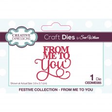 Sue Wilson Craft Dies Mini Expressions Collection From Me To You