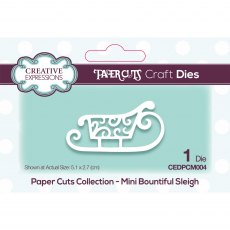 Creative Expressions Craft Dies Paper Cuts Collection Mini Bountiful Sleigh