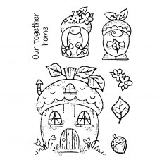 Woodware Clear Stamps Acorn Gnomes | Set of 7