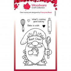 Woodware Clear Stamps Gnome Chef | Set of 7