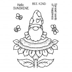 Woodware Clear Stamps Sunflower Gnome | Set of 7