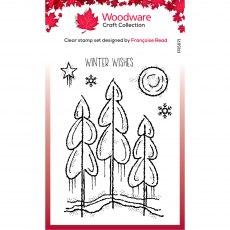 Woodware Clear Stamps Winter Trees | Set of 6