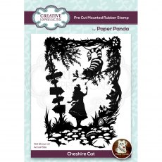 Creative Expressions Paper Panda Rubber Stamp Cheshire Cat