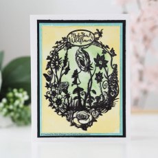 Creative Expressions Paper Panda Rubber Stamp Wildflower