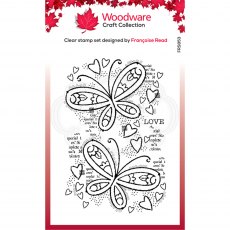 Woodware Clear Stamps Butterfly Confetti