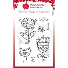 Woodware Clear Stamps Blooming | Set of 7
