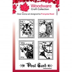 Woodware Clear Stamps Mini Postage | Set of 5
