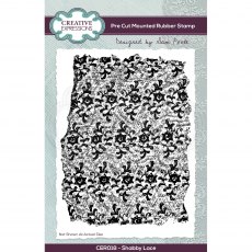 Creative Expressions Sam Poole Rubber Stamp Shabby Lace