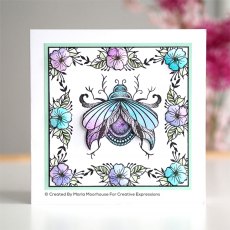 Creative Expressions Designer Boutique Collection Clear Stamps Jewelled Beetle