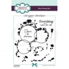 Creative Expressions Designer Boutique Collection Clear Stamp Rose Loops | Set of 9