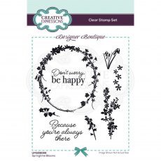 Creative Expressions Designer Boutique Collection Clear Stamp Springtime Blooms | Set of 8