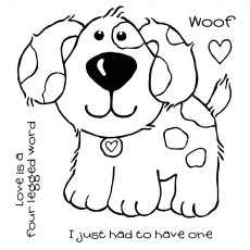 Woodware Clear Stamps Puppy Love | Set of 5