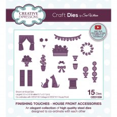 Sue Wilson Craft Dies Finishing Touches Collection House Front Accessories | Set of 15