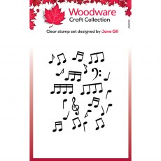Woodware Clear Stamps Mini Music Background