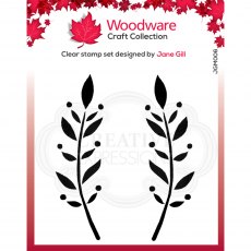 Woodware Clear Stamps Dorothy Leaf | Set of 2