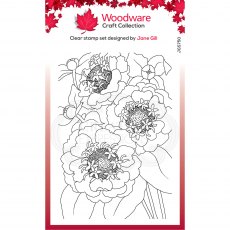 Woodware Clear Stamps Zinnia