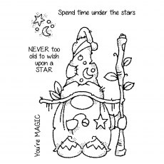 Woodware Clear Stamps Celestial Wizard | Set of 5