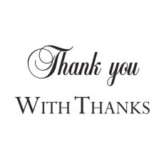 Woodware Clear Stamps Minis Thank You | Set of 2