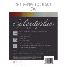 The Paper Boutique A4 Splendorlux Metal Card | 20 sheets