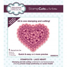 Sue Wilson Craft Dies StampCuts Collection Lace Heart