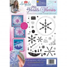 Angela Poole Clear Stamp Set Florals and Flurries | Set of 38