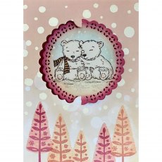 Angela Poole A4 Clear Stamp Set Winter Snuggles | Set of 52