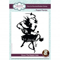 Creative Expressions Paper Panda Rubber Stamp Down The Rabbit Hole