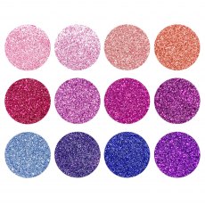 Hunkydory Diamond Sparkles Glitter Pinks & Purples | Set of 12
