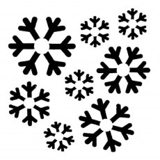 IndigoBlu Inky Dink Stencil Christmas Snowflake | 3 x 3 inch