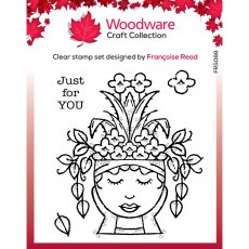 Woodware Clear Stamps Lady Planter | Set of 4
