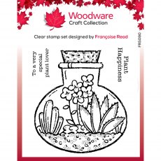 Woodware Clear Stamps Terrarium | Set of 3