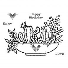Woodware Clear Stamps Plant Display | Set of 5