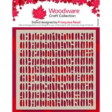 Woodware Stencil Old Weave | 6 x 6 inch