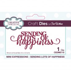 Sue Wilson Craft Dies Mini Expressions Collection Sending Lots of Happiness